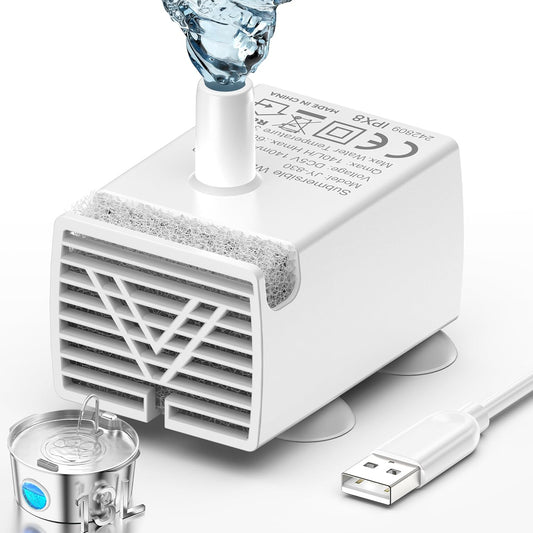 3.4Gal Dog Water Fountain for Large Dogs, Extra Large Stainless Steel Pet Water Fountain, Round Dog Water Bowl Dispenser with Metal Handle, Water Level Window for Multi Pet Home(Water Pump)