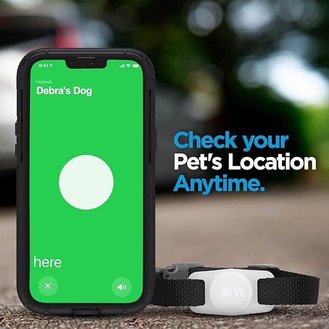 Case-Mate Airtag Dog Collar Holder - Water Resistant Airtag Holder Tag - Protective Case for Pet Collar Loop - Compatible with Cat/Dog Collars - Glow in The Dark