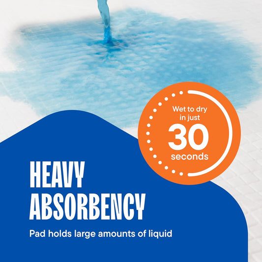 Puppy Pads XL 28x34 [100-COUNT] Pet Training Pad 28" x 34" Leak-Proof Pee Pads - Extra Large Quick-Dry Dog Pads - Heavy Duty Super Absorbent Wee Pad Bulk-Pack