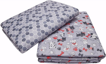 Caldwell's Pet Supply Co. 20x30 Washable Pee Pads for Dogs, Reusable Pee Pad for Dogs, Puppy Potty Mat, Whelping Rug, Reusable Puppy Mat, Waterproof Rug for Dog of All Breeds, Small (Set of 2)