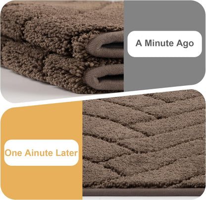 Tindbea Dog Mat for Muddy Paws,Absorbs Moisture Dirt Non-Slip Washable Mud Mat for Dogs,Soft Rubber Backing Front Inside Pet Rug for Entryway, Mud Dog Paws, Patio(24"x59",Latte)