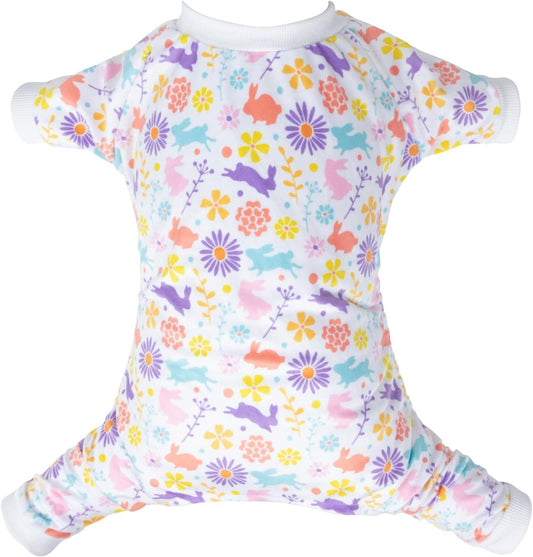 CuteBone Small Dogs Outfit Soft Puppy Onesies Pjs Dog Easter Rabbit Pajamas Pet Coat Cat Apparel Comfy Doggie Jumpsuit Bodysuit for All Seasons P276XL