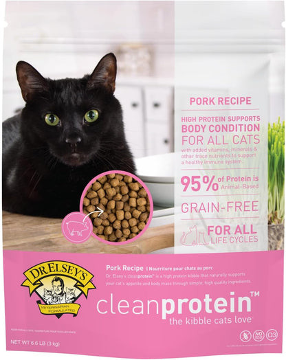 Dr. Elsey's cleanprotein Pork Cat Kibble 6.6lb. Bag