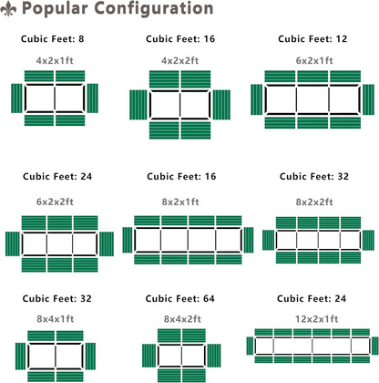 4x2x2FT Galvanized Raised Garden Bed,Planter Raised Beds-Metal Garden Box,Large Plant for Outdoor Planting, Vegetables Bed，Flower,herb-Sliver