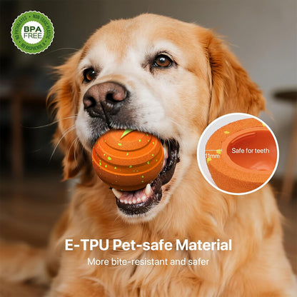 Interactive Dog Toys Balls Moving - Smart Automatic Bouncing Interactive Dog Ball, Durable Pet-Safe E-TPU Material, IPX7 Waterproof, Anti Boredom Dog Toys to Keep Them Busy for Large and Small Dogs