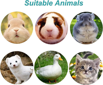 Rabbit Water Bottle 17 OZ Bunny Hanging Water Fountain Automatic Guinea Pig Water Dispenser No Leak Drinking Feeder for Bunny Chinchilla Hamsters Cat Dog Small Animals (Blue)