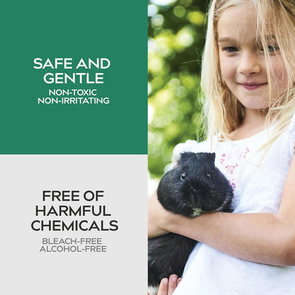 Small Animal Cage Deodorizer Spray – Unscented Natural Mineral Formula to Remove Odors in Hamster, Rabbit, and Guinea Pig Cages – 9 Fl Oz