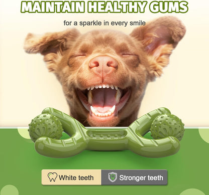 Indestructible Dog Toys for Aggressive Chewers - Heavy Duty Chew Proof Durable Toy for Large Breed Dogs, Interactive Tough Nylon Bone for Boredom Relief & Mental Stimulation