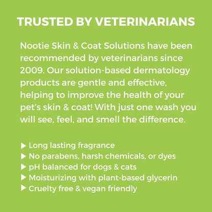 Nootie - Oatmeal Pet Shampoo for Sensitive Skin - Revitalizes Dry Skin & Coat - Natural Ingredients - Gentle Shampoo - Cleans & Conditions