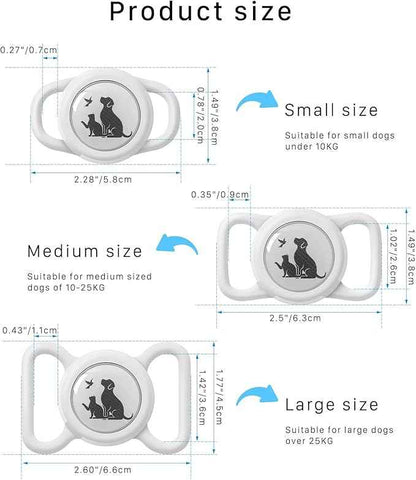 Compatible with Holder Airtag for Dog Collar with Apple Case Waterproof