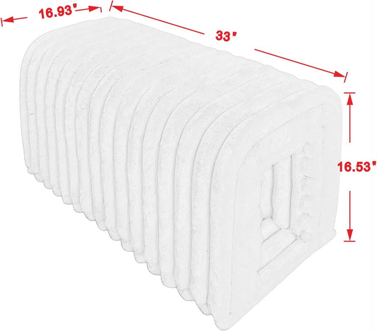 Storage Bench Pet Supplies Corduroy Bench Cat's nest to Hide for The Living Room, Entryway and Bedroom (Brown)