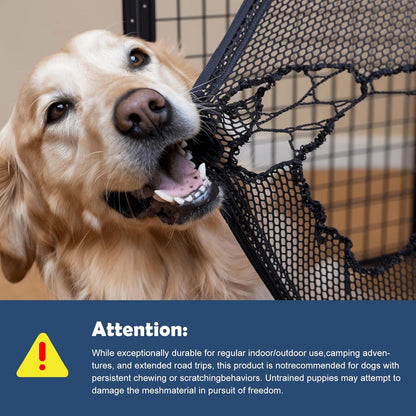 36 Inch Soft Dog Crates, Portable Travel Crate for Large Dogs, 3-Door Foldable Soft Kennel with Mesh Windows for Indoor & Outdoor Travel, with Blanket and a Foldable Bowl