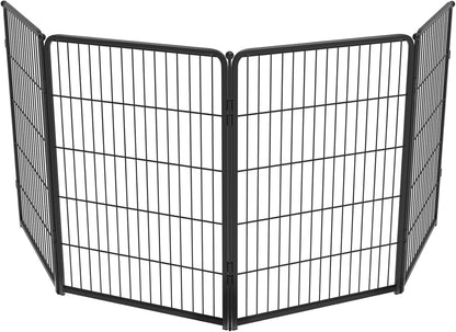 FXW Homeplus Unleashed Indoor Dog Playpen - Stress-Free and Safe Play, Heavy Duty 40 Inch 4 Wire Panels Dog Pen for Medium and Large Dogs, Black│Patented