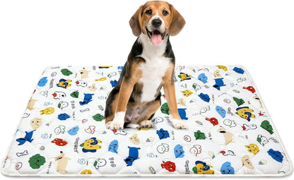 Washable Dog Crate Mat, Ultra Soft Dog Bed Mat for Sleeping with Anti-Slip Bottom for Large Medium Small Dogs Breeds (36" X 23")