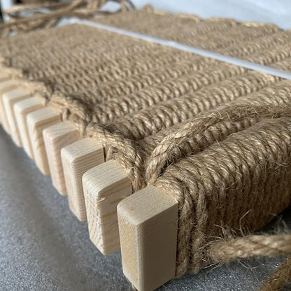 Cat Climbing Kit - Sisal Rope Cat Bridge, Cage Ladder, Scratcher & Step Platform Tower, Cat Ladder
