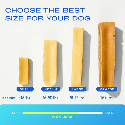 Native Pet Yak Cheese Himalayan Dog Chews XLarge - Long Lasting Dental Sticks for Extra Large Breeds – 100% All Natural Himalayan Yak Chews – Cheese Bone for Aggressive Chewers - 3 Per Pack