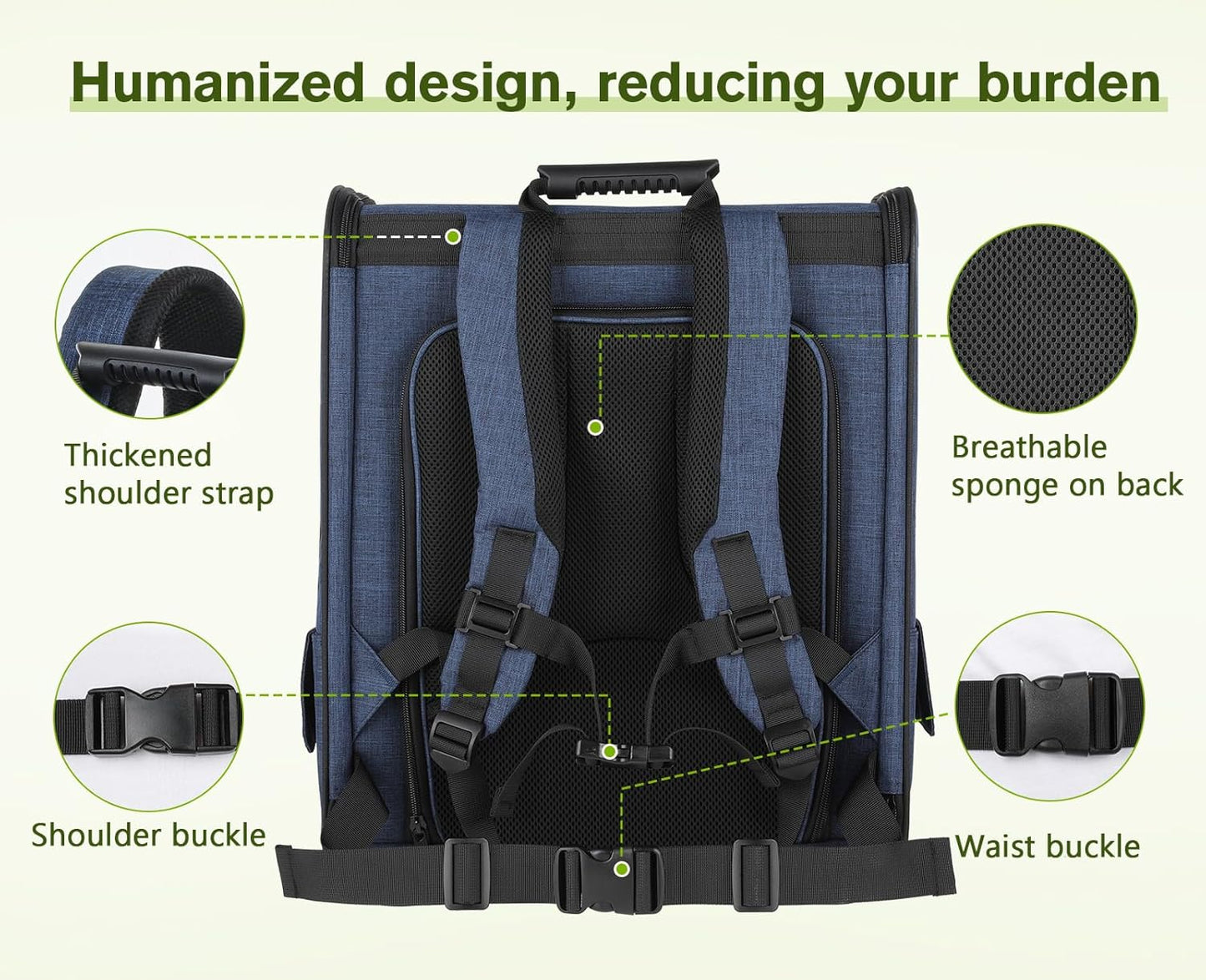 Pecute Pet Carrier Backpack, Dog Carrier Backpack, Expandable with Breathable Mesh for Small Dogs Cats Puppies, Pet Backpack Bag for Hiking Travel Camping Outdoor Hold Pets Up to 17 Lbs - Pawvie