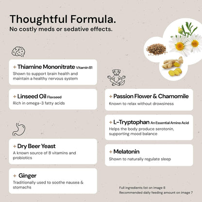 MalsiPree Calming Chews for Dogs - 145 pcs Salmon - Helps Regulate Mood - Anxiety Relief Treats - No Sedative Effect - Freeze Dried - with Passion Flower & Melatonin