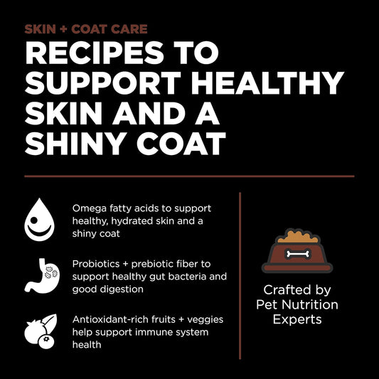 Go! Solutions Skin + Coat Care, Dry Dog Food, Large Breed Puppy Salmon Recipe with Grains, 25 lb Bag