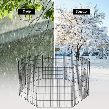 BestPet Metal Wire Playpen, 30 Inch Tall Black