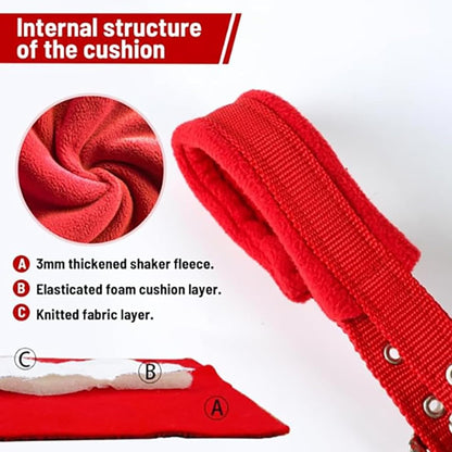 Horse Halter with Wool Lining, Adjustable Halter for Horses Satin Hardware to Prevent Friction, Breakaway Halters for Horses,Perfect for Traction and Performance