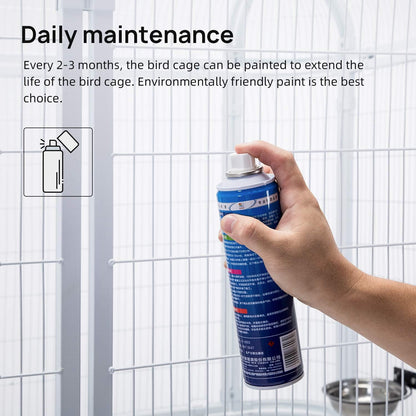 Parrot Cages for Large Birds Outdoor Extra Large Bird Cage with Bird Cage and Perch Suitable for Macaws Canaries Parrots Budgie Lovebirds