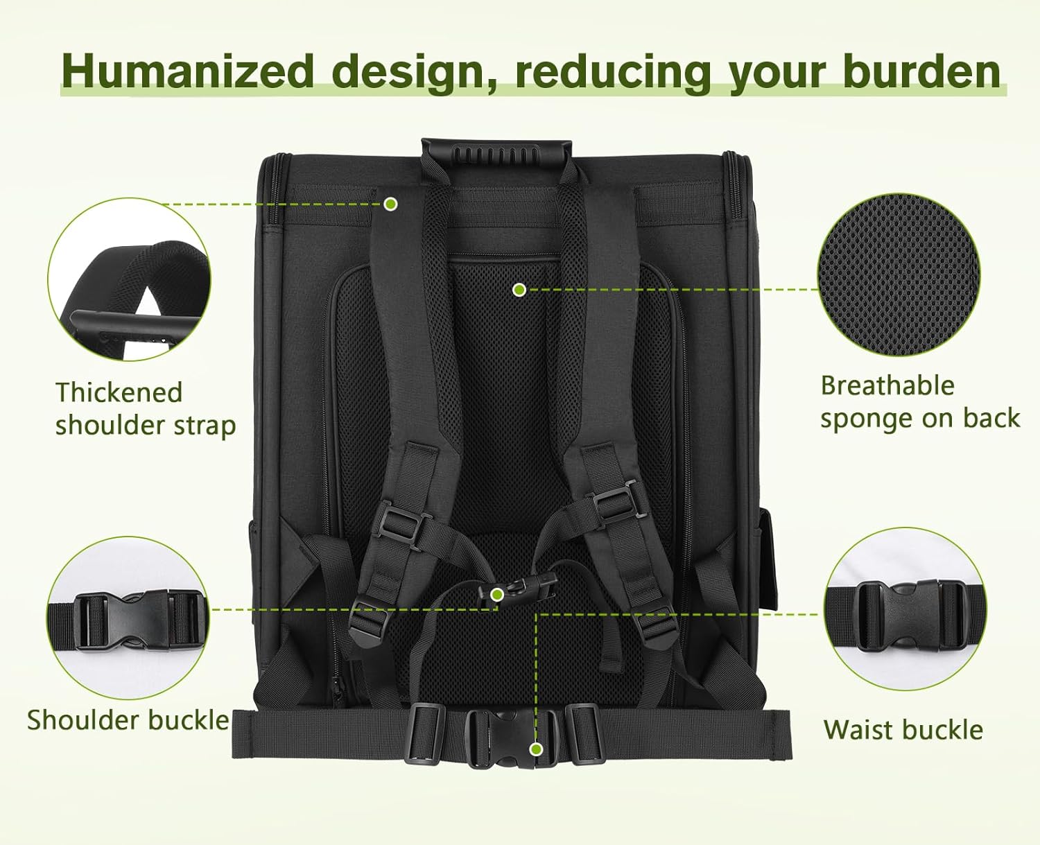 Pecute Cat Carrier Backpacks, Expandable Cat Backpack with Breathable Mesh, Pet Carrier Backpack for Cats Small Dogs Puppies Up to 18 Lbs, Dog Carrier Backpack Great for Travel Hiking Camping Outdoor - Pawvie