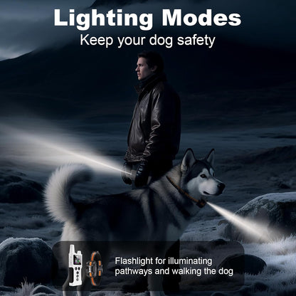 Dog Training Collar with Remote 4200FT - Shock Collar for Barking Control, 4 Modes(Beep/Vibe/Static), IPX7 Waterproof for Swimming, 30-Day Rechargeable Battery, Adjustable for Small to XL Dogs