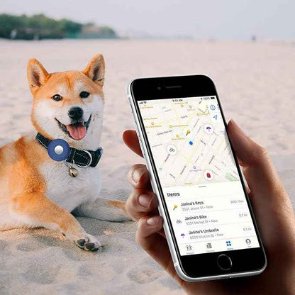 for Airtag Holder for Dog Collar, Cibaabo Silicone Air Tag Case Cover Compatible with Apple Airtags for 0.8-1.2inch Cat Pet Collar Harness Loop