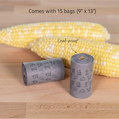 SVD.PET Dog Poop Bag Dispenser, Retractable Waste Bag Fits Any Dog Leash, Leak-Proof Waste Bags, Poop Bag Holder, Doggy Walking Accessory (Black)