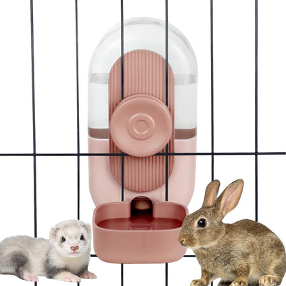 28oz Hanging Automatic Water Dispenser，Rabbit Water Bottle,Bunny Guinea Pig Ferret Water Bowl for Cage,Suitable for Small Animal Puppies(Cage Grid Spacing Over 1.2'')
