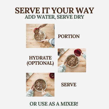 360 Pet Nutrition Freeze-Dried Raw Dog Food – Chicken Recipe with Liver & Organs, High Protein, Omega-3s, Fruits, Veggies & Superfoods, Grain-Free, No Fillers, 3 lb – Made in USA