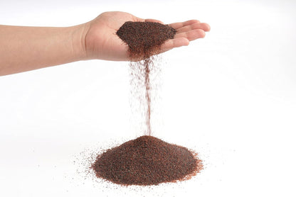 LANDEN Congo Aquascape Sand for Aquarium Landscape 2L(9lbs), Brown, Aquarium Natural Fine Decorative Sand, Tropical Rainforest Biotope Aquariums, Depth Enhancing, 0.4-0.9mm