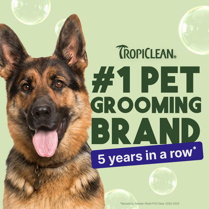 TropiClean Warm Vanilla Waterless Facial Cleanser for Dogs | Dog Foam Face Wash | Dog Face Wash Derived from Natural Ingredients | Cat Friendly | Made in the USA | 7.4 oz.