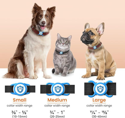 Waterproof AirTag Dog Collar Holder for Apple AirTag QR Code