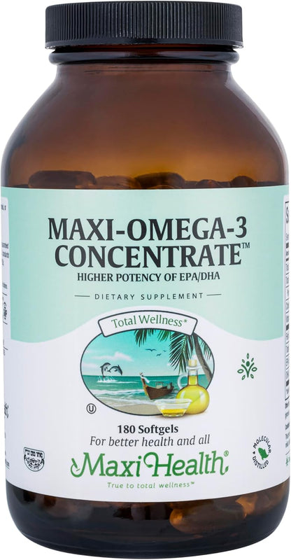 Omega 3 Fish Oil Supplement for Women and Men - Triple Strength 2000 mg Fish Oil with Omega 3 Fatty Acids Supplements Including EPA, DHA - Support for Heart Brain & Joint Health Kosher 90 Softgels
