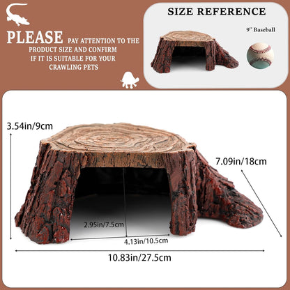 Aquarium Tank Accessories, Safe & Comfortable Hide, Reptile Hideout, Tortoises, Lizards, Hamster House