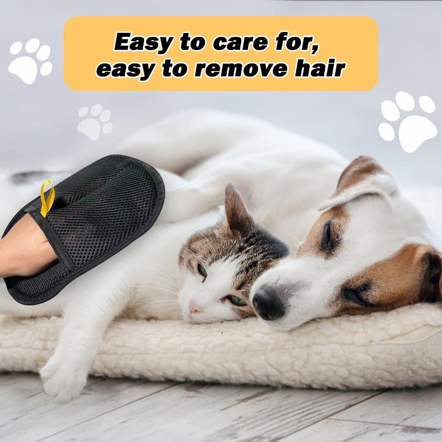 Pet Hair Removal Glove for Cats Dogs,2025 Electrostatic Pet Hair Remover Grooming Removal Gloves for Pets Hair,Hair Remover Gloves for Couch Clothes Carpet Bed Furniture Pet Grooming