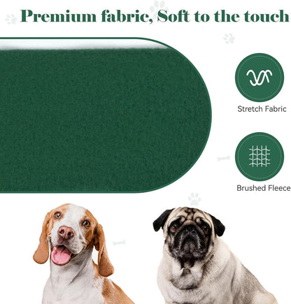 Dog Sweaters for Medium Dogs Dog Hoodie Pet Sweater Solid Soft Brushed Fleece Pet Clothes Hoodie Sweatshirt with Pocket(Green-M)