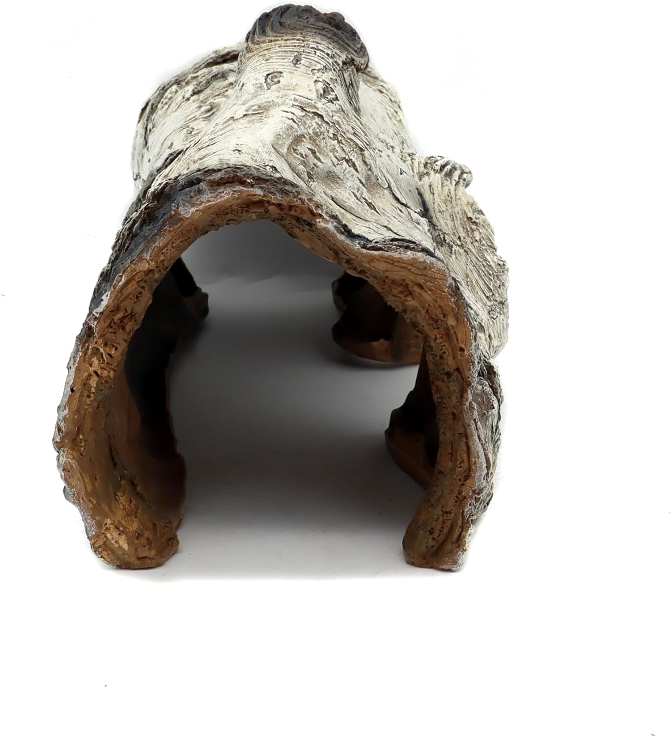 JIHAQUA Aquarium Resin Bark Terrarium Decor, Lizard, Snake or Reptile Hide,Lizard, Spider and Aquarium Fish Hide Cave (Medium Bark A)