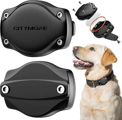 for AirTag Dog Collar Holder 1 Pack, Waterproof Protective Case,Compatible with Apple AirTag 1st & 2nd丨Ultra-Secure,Never Dehisce，Lightweight with Full-Body Protection，Fits All Width Collars