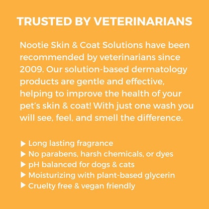 Nootie - Pet Shampoo for Sensitive Skin - Revitalizes Dry Skin & Coat - Natural Ingredients - Gentle Dog Shampoo - Cleans & Conditions,16 oz