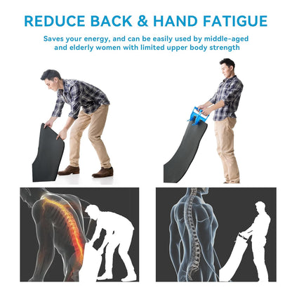 Pair of Mat Movers Tool - Mat Grippers - Heavy Duty Stall Mat Handlers for Horse Mat, Gym Mat, Trailer Mat & Rubber Mats -Ergonomic Mat Puller Perfect for Barn & Home, Durable and Save Time