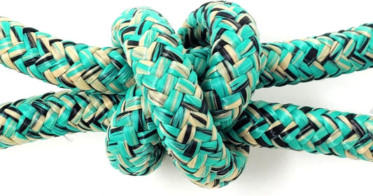 Horse Rope Training Halter - 4 Knot 1/4" Stiff Halter Cord - Used by Famous Trainers Multiple Sizes Multiple Colors