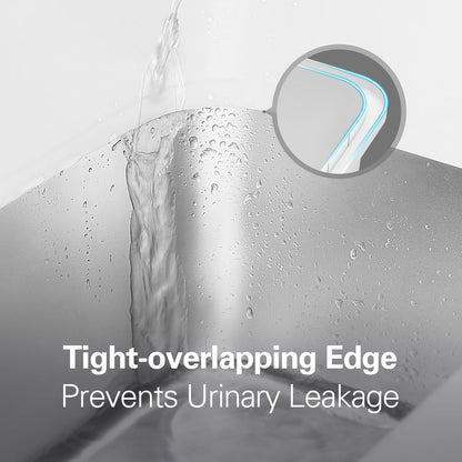 Zarler Stainless Steel Litter Box with Lid, Extra Large Metal Litter Box for Big Cats, White (Non-Sticky, Easy to Clean, Anti-Urine Leakage)