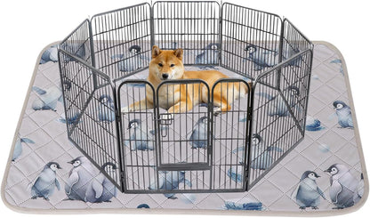 IEUUMLER Washable Pee Pads for Dogs, 1 Pack Reusable Waterproof Puppy Pads, Non-Slip Super Absorbent Dog Training Pad for Playpen Crate Bed EU012