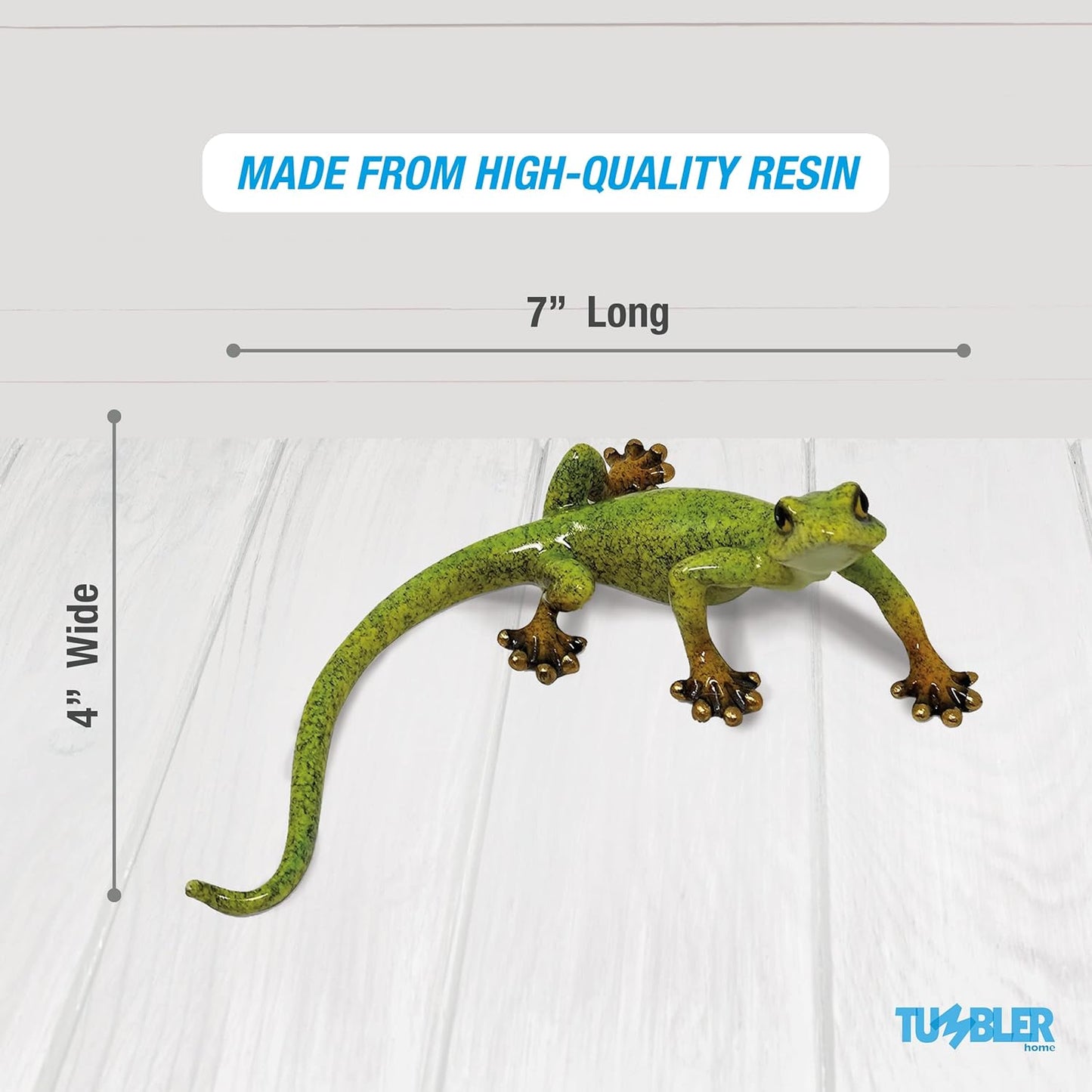 Lizard Home Decor Figurine for Desktop Decoration. Home Decor Accent for Living Room, Office, Kitchen, Bathroom or on Any Shelf in The House…