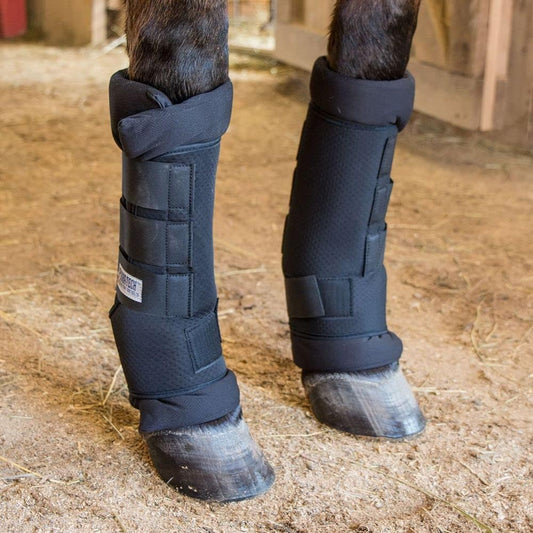 Dura-Tech Tekno-Dri Breathable Quick Wraps for Horses | Size Medium | Easy to Use Two-Piece Design | Outstanding for Extra Protection | Breathable Neoprene Outer Wrap | Moisture Wicking Inner Wrap
