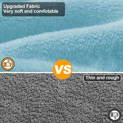 KOOGALSmall to Medium Size Dog Bathrobe, Quick Drying Super Absorbent Used for After Bathing, Warm Dog Towels, Adjustable Hoodies and Belts for Pet Dogs Bath Clothes Products (Blue, XL)