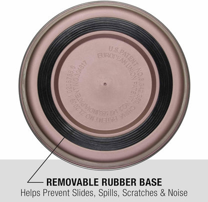 Loving Pets Bella Dog Bowls- Stainless Steel Dog & Cat Bowls - Spill Proof Dog Food Bowl, Cat Bowl, Puppy Essentials & Pet Supplies Great for Home & Travel (Small 10-20 lbs, Grape)